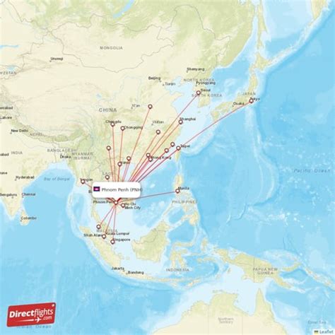 Direct flights from Phnom Penh (PNH) .